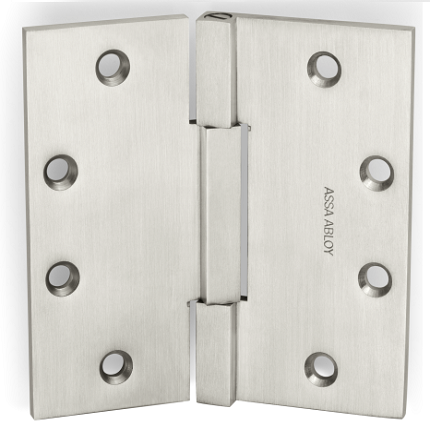 McKinney SQ314 Plain Bearing, Standard Weight, Three Knuckle, Full Mortise, Square Barrel Decorative Butt Hinge, 4" - 4.5"