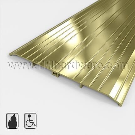 NGP 430BR Utility Threshold, 10" Brass with Thermal Break, .5" Height
