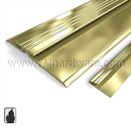 NGP 442BR Interlocking Threshold, 4" Brass, .5" Height