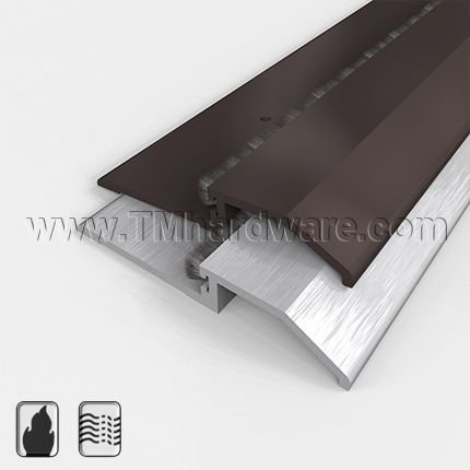 NGP 8135 Rabbeted Threshold, 3.75" Aluminum with Choice of Seals, Low Profile, .5" Height
