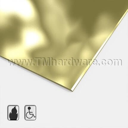 NGP 818BR Cover Plate for Expansion Joints, Brass, .125" Thick