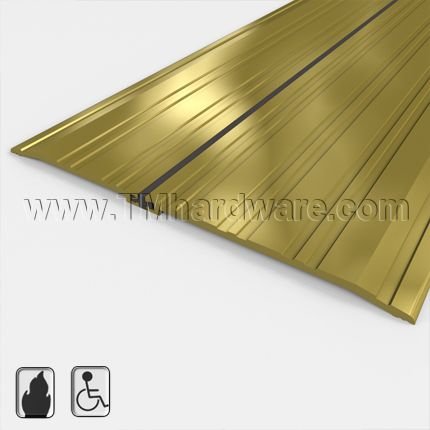 Pemko #273x4BFG Utility Threshold, 7.125” Bronze with Thermal Break, .25" H