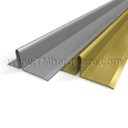 Pemko #2P Metal Weatherstrip, Interlocking with Smooth Track for Wooden Sill and Head, 96" Length