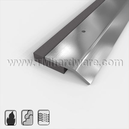 Pemko #305SS Door Gasket, 7/8" Stainless Steel with Sponge Rubber Seal