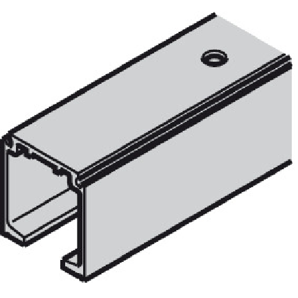 Hafele Slido Classic, Aluminum Upper Tracks for Wooden Sliding Doors, 88 - 264 lbs, 78 3/4" - 236 1/4" - INACTIVE