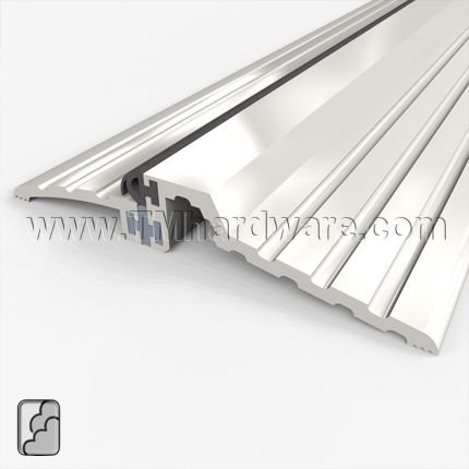 Zero #525 Rabbeted Threshold, 5" Aluminum with Neoprene and Thermal Break, .875" H