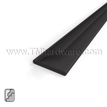 Zero #117S Adhesive Weatherstrip, Silicone Half Bulb .400" W