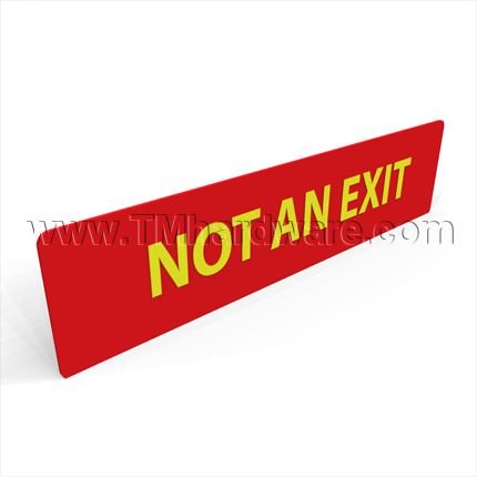 Photoluminescent Exit Marking, Not An Exit Door Sign