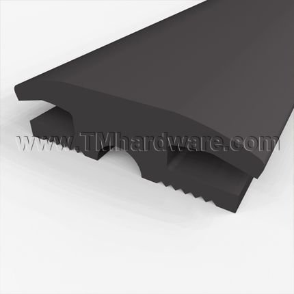 Carpet Divider, 2.5" Rubber for Carpet to Carpet, .75" Height