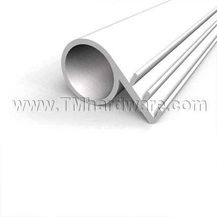 Zero #8056 Kerf Weatherstripping, White Silicone, Ring / Bulb Shaped Seal