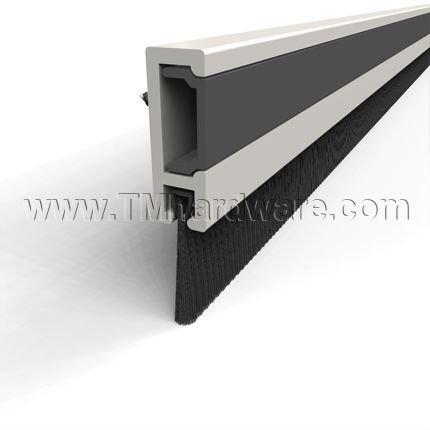 Zero #8879AA-MS Meeting Stile Aluminum with Cover and .375" Brush Seal