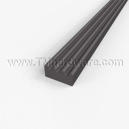 Zero #926N Adhesive Weatherstrip, Ridged Sponge Neoprene