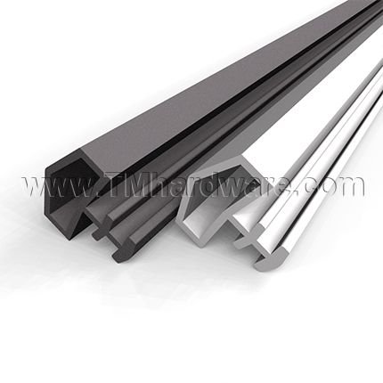 Zero #8810S Kerf Weatherstripping, Silicone, Rectangular Bulb-Shaped Seal