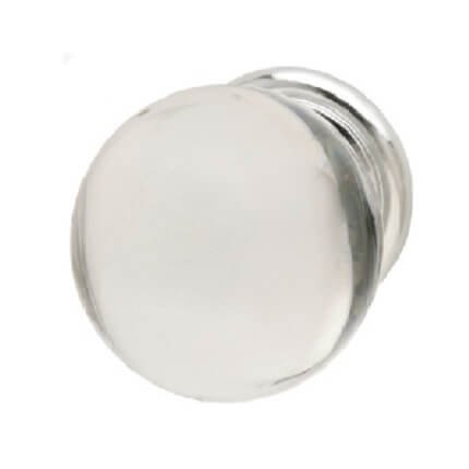 Hafele Astral Collection Crystal Knob, Polished Chrome
