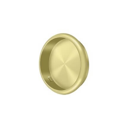 Deltana Flush Pull FP221R, Round, Solid Brass, 2-1/2" Diameter