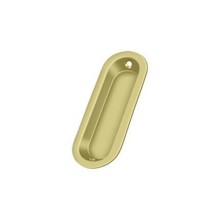Deltana Flush Pull FP223, Oblong, Solid Brass