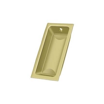 Deltana Flush Pull FP227, Rectangle, Solid Brass, 1-3/4" x 3-5/8"