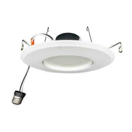 Topaz 6" LED Adjustable 11W Recessed Smooth Trim, 120V, 90 CRI, CCT Selectable