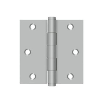 Deltana, Plain Bearing, Stainless Steel, Residential Grade, 5 Knuckle, Full Mortise Hinge, 3" x 3"