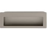 Hafele Antimicrobial Collection, Inset Handle, Zinc, 4.2"