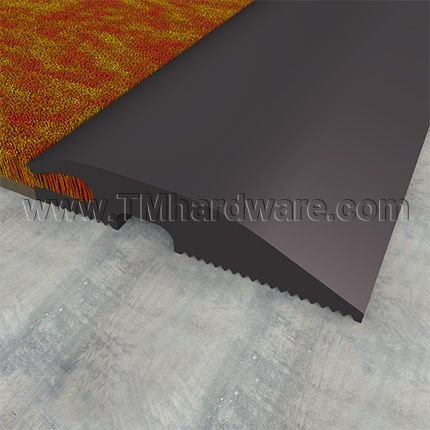 NGP 398 Carpet Divider, 3.5" Vinyl for Carpet to Concrete, .75" Height