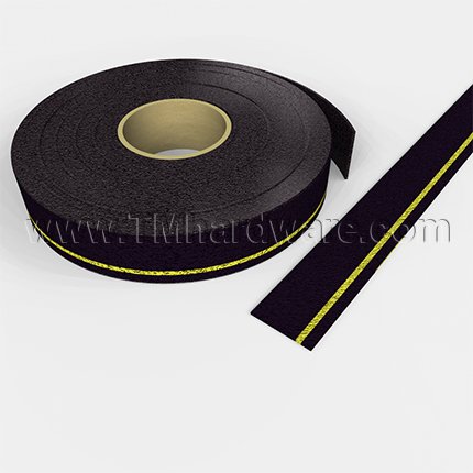 FlexTread Single Strip Yellow on Black, Anti-Slip Safety Rolls for Indoor and Outdoors, 6" x 60FT Roll
