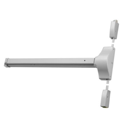 Accentra 1810F-36 Fire Rated Surface Vertical Rod, Exit Device Panic Bar, Exit Only, Grade 1, 36" Door, Aluminum Painted Finish