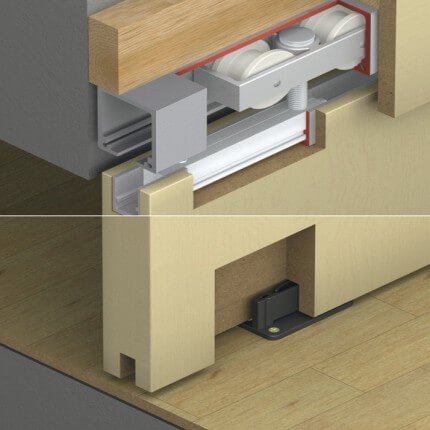 Hafele Hawa Junior 160/B, Sliding Door Hardware Set