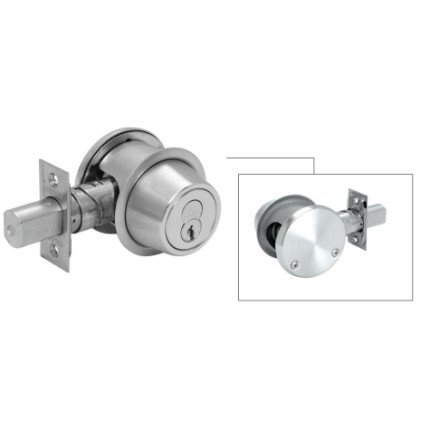 Falcon D221 Single Cylinder X Rose, Grade 2 Deadbolt