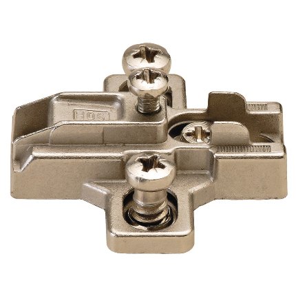 Salice Concealed Hinge, Slide-on Mounting Plate, Pre-mounted 11mm Euro Screw, 9mm Height