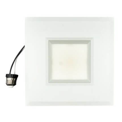 Topaz LED Performance Square Retrofit Downlight, 6", 16W CCT Selectable, Square Baffle Trim