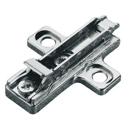 Salice Concealed Hinge, Clip Wing Mounting Plate, Quick Fixing System, Aluminum Frame, 30mm Height, Nickel-Plated