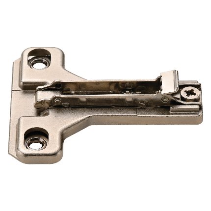 Salice Concealed Hinge, Clip Wing Mounting Plate, 7/16" Overlay, For Face-Frame Applications