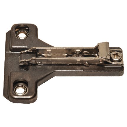 Salice Concealed Hinge, Clip Wing Mounting Plate, 1/2" Overlay, For Face-Frame Applications