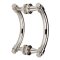 FHC Opulent Series 8" Back-To-Back Offset Shower Door Handles, Polished Nickel (US14) Finished