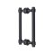 FHC Opulent Series 6" Back-To-Back  Shower Door Handles, Matte Black (BLK) Finished