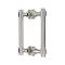 FHC Opulent Series 6" Back-To-Back  Shower Door Handles, Polished Nickel (US14) Finished