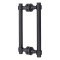 FHC Opulent Series 8" Back-To-Back  Shower Door Handles, Matte Black (BLK) Finished