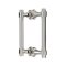 FHC Opulent Series 8" Back-To-Back  Shower Door Handles, Polished Nickel (US14) Finished