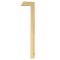 Emtek #2830 Modern House Numbers, No. "1" Digit Satin Brass (US4) Finished