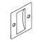 Trimco Pocket Door Pull, for 1-3/8" and 1-3/4" Door, Flush Pull Cup Only