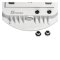 Topaz CPR-60WPCTS LED Round Canopy, Power & CCT Selectable, White finish