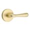 Emtek Basel Door Handle, Modern Designer Brass, Disk Rosette, Satin Brass (US4) Finish