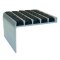 Wooster Supergrit 132 No-Slip Nosing for Steel Pan Concrete Stairs, Riser Protection, 1.875" - 4" Depth, 1.125" Riser