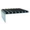 Wooster Supergrit 142 No-Slip Nosing for Steel Pan Concrete Stairs, Riser Protection, 1.875" - 4" Depth, 1.125" Riser