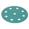Hafele Abrasive FilmBac Premium Disc, Hook-N-Loop, 5", Aluminum Oxide, 9 Holes, Pack of 100