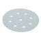 Hafele Abrasive Disc, Hook-N-Loop, 6", Silicone Carbide, 9 Holes, Pack of 100