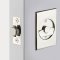 Emtek Rectangular Pocket Door Tubular Lock in Polished Chrome Finish