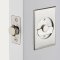 Emtek Rectangular Pocket Door Tubular Lock in Satin Nickel Finish