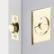 Emtek Rectangular Pocket Door Tubular Lock in Satin Brass Finish